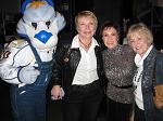 Gnash, Claudia Weber and Sheila Crisp (wives of hockey announcers Pete Weber and Terry Crisp)